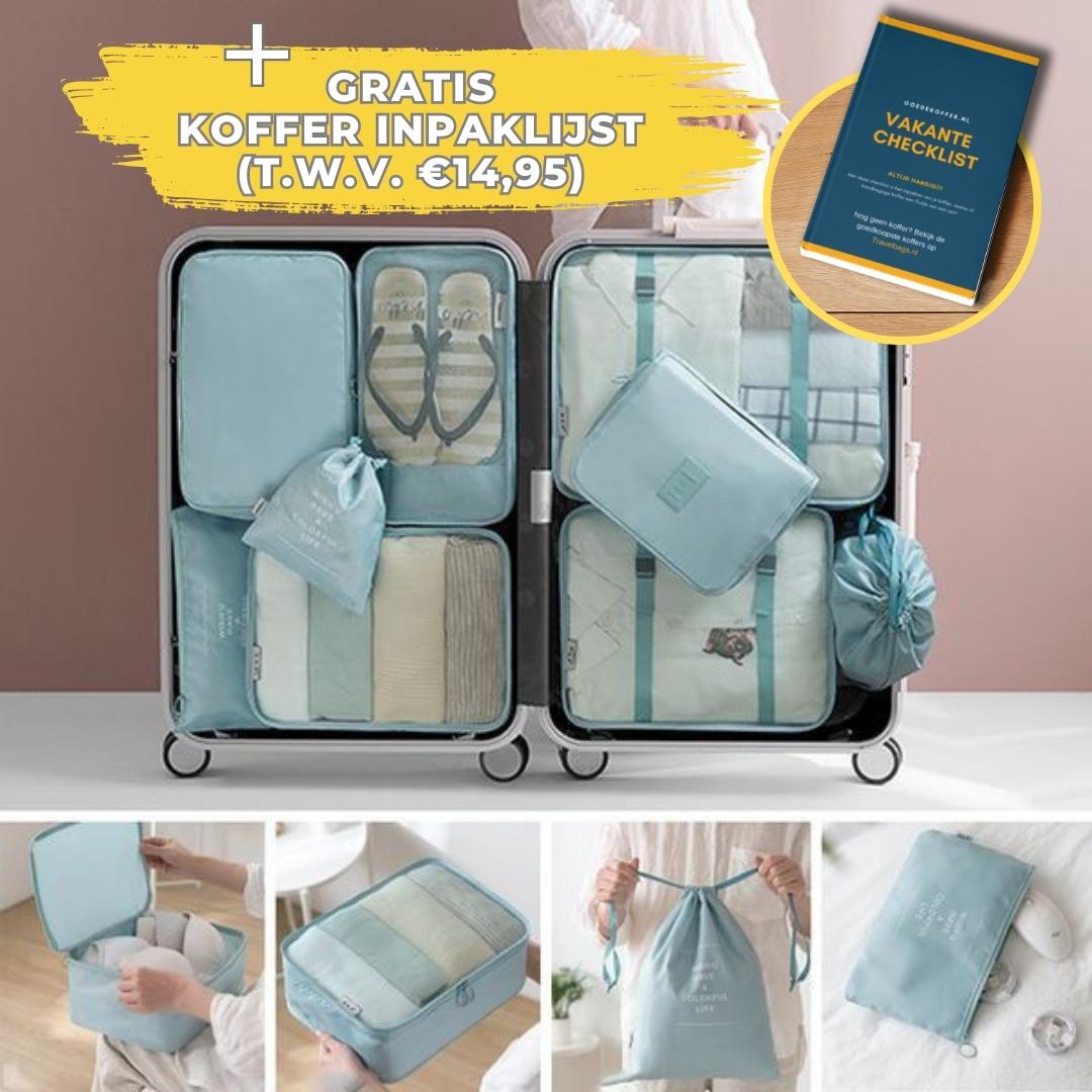 TravelSet™ - Set van 6 opbergtassen voor in je koffer