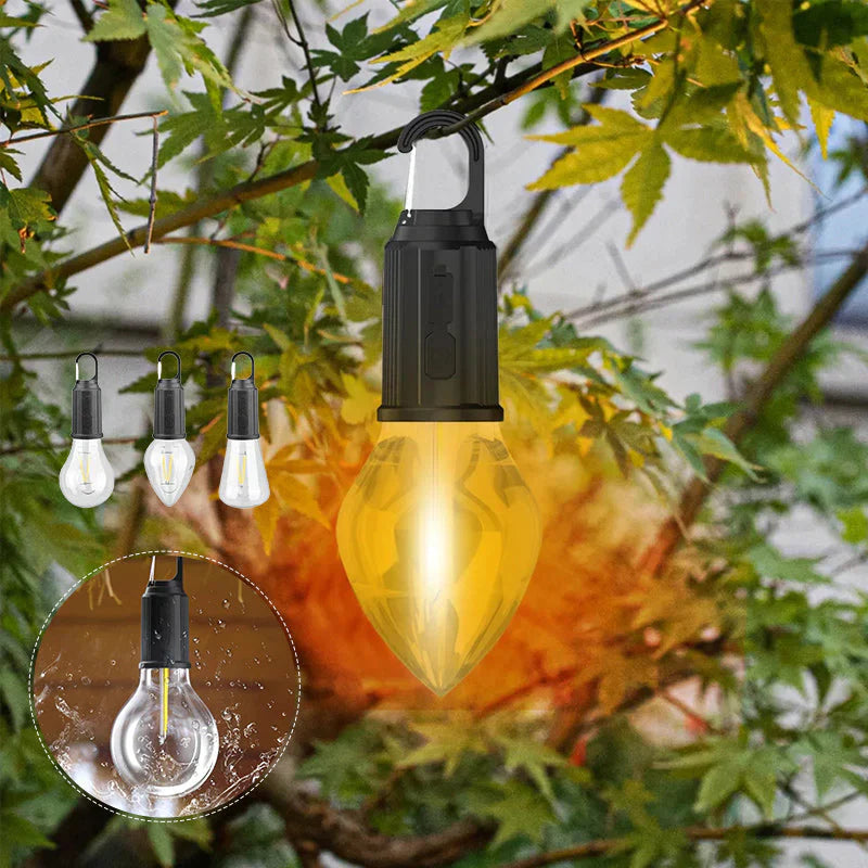 RetroBulb™ - Oplaadbare buitenlamp met ophangklem