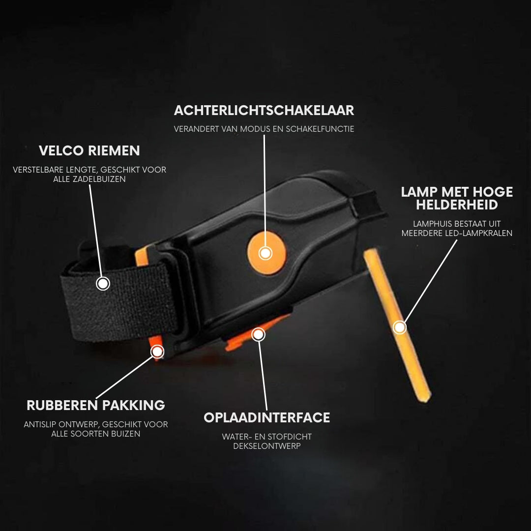 CycleLED™ - Modern LED-achterlicht voor fietsen