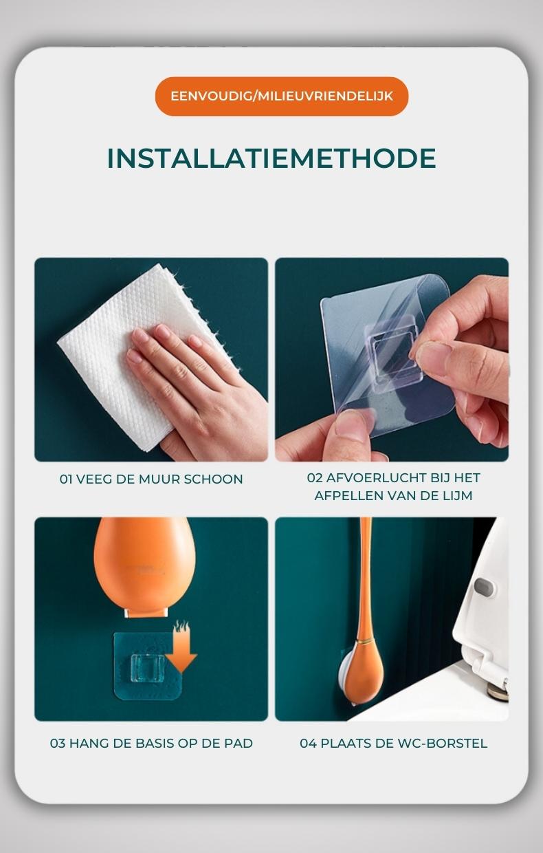 SoftClean™ - Hygiënische en moderne silicone toiletborstel