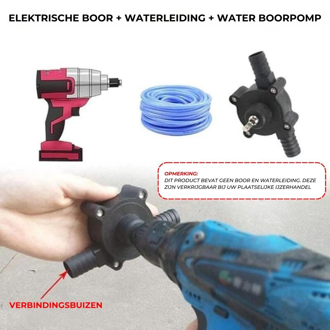 WaterPump™ - Zelfaanzuigende waterpomp voor je boormachine