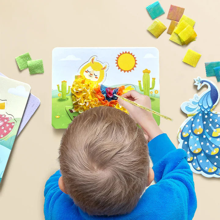 KiddieArt™ - Stoffen handbeschilderingsset voor kinderen