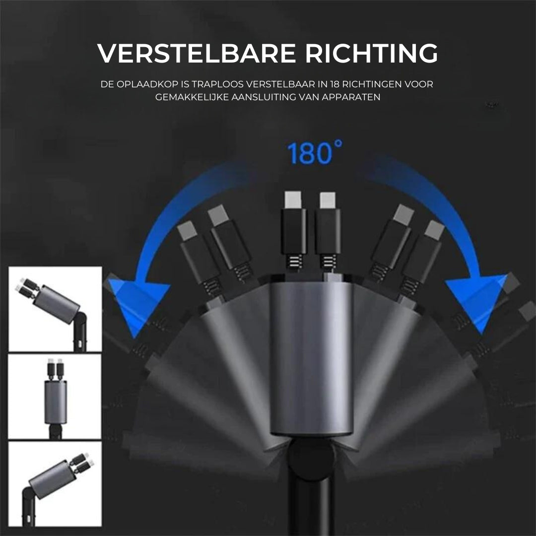 AutoCharge™ - Uittrekbare oplader voor in de auto