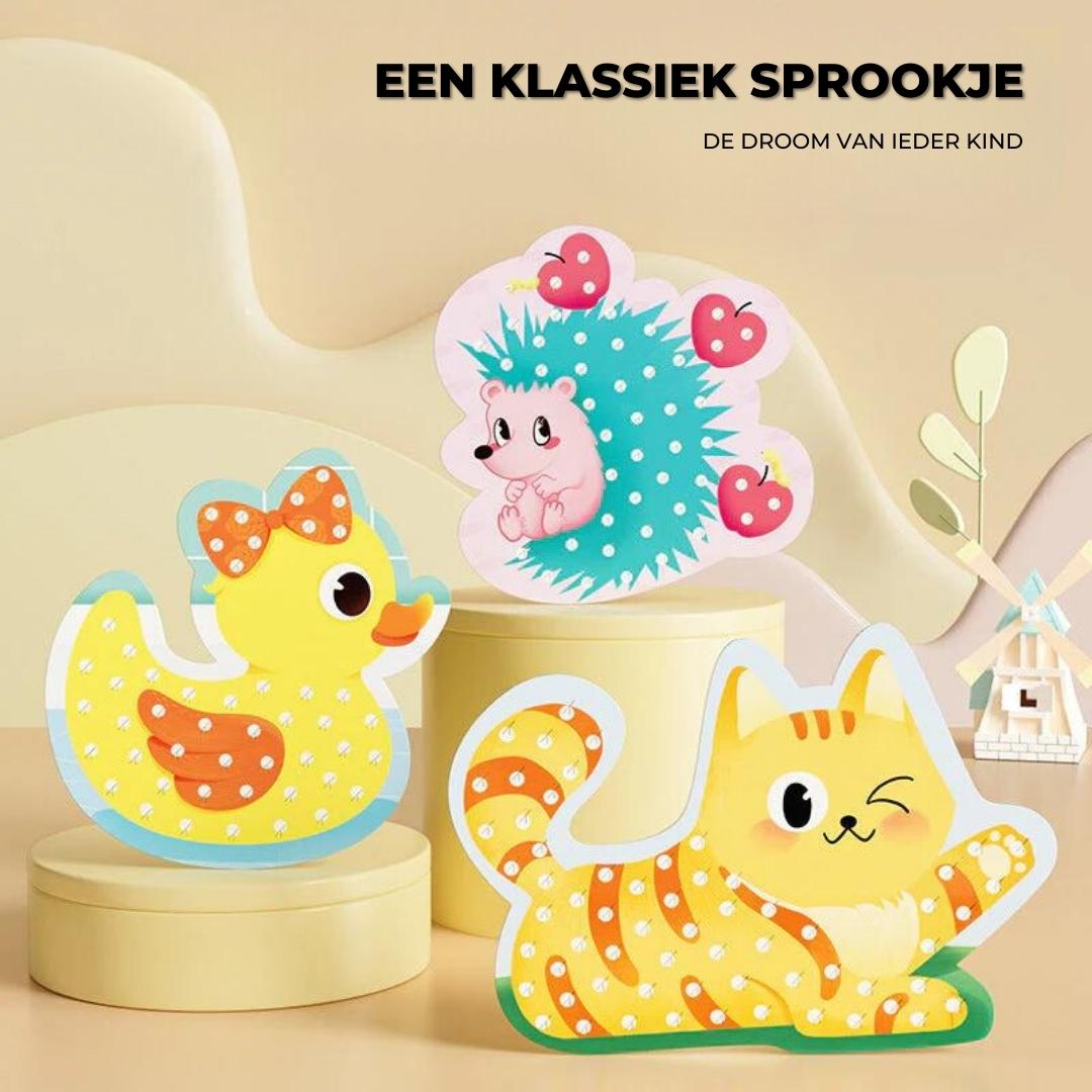 KiddieArt™ - Stoffen handbeschilderingsset voor kinderen