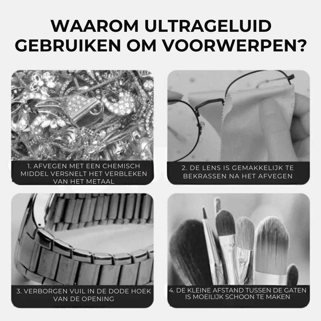 UltraCleaner™ - Allesreiniger met ultrasone technologie