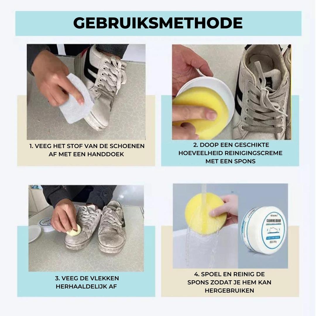 CleanShoe™ - Effectieve reinigingscréme voor schoenen