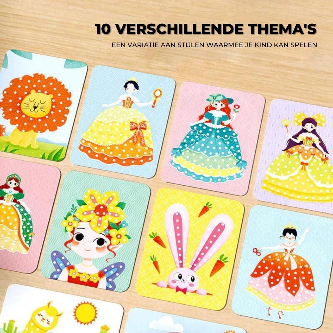 KiddieArt™ - Stoffen handbeschilderingsset voor kinderen