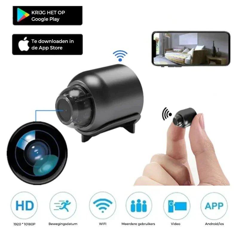 WifiCam™ - Draadloze mini HD camera op WiFi