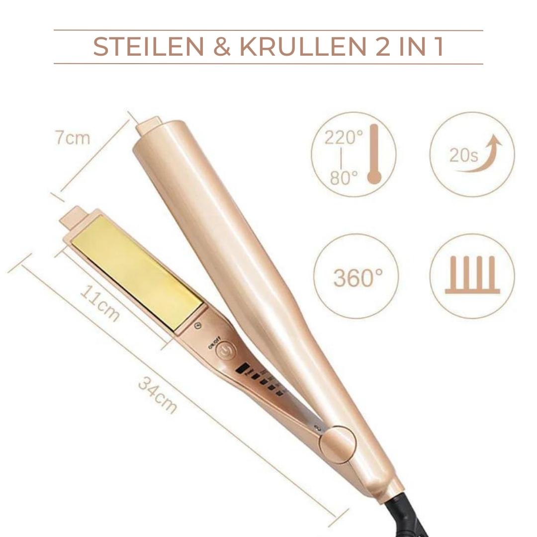 HairStyler™ - 2 in 1 professionele keramische stijltang en krultang