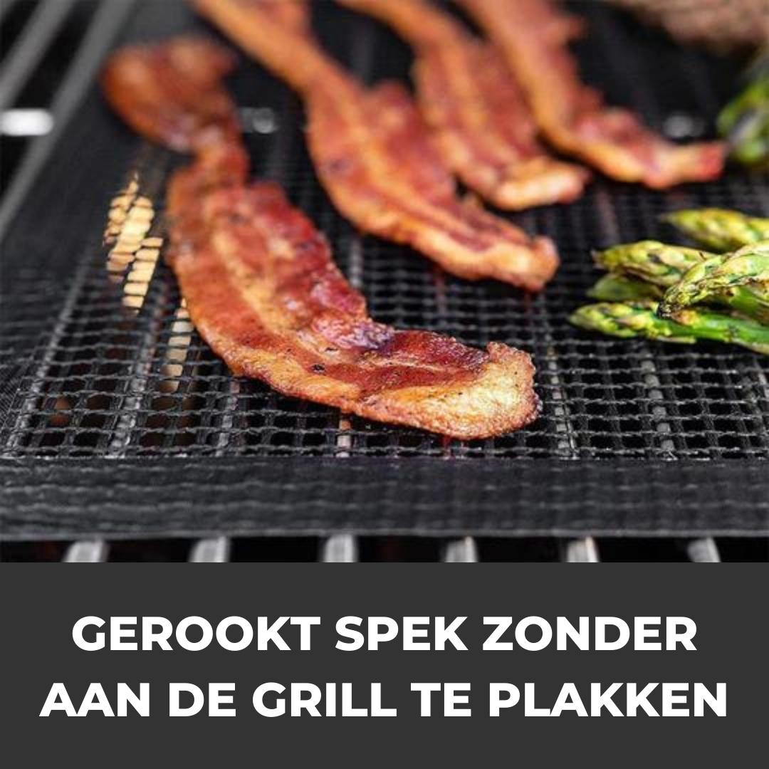 GrillLux™ - Hebruikbare antiaanbak grillmat