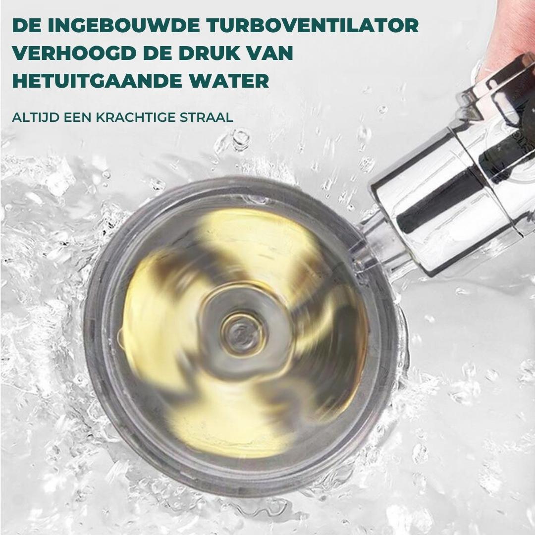 AquaSpin™ - Waterbesparende en drukverhogende douchekop