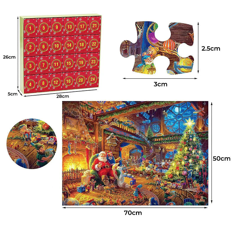 PuzzleSurprise™ - Kerstpuzzel adventkalender voor 2023