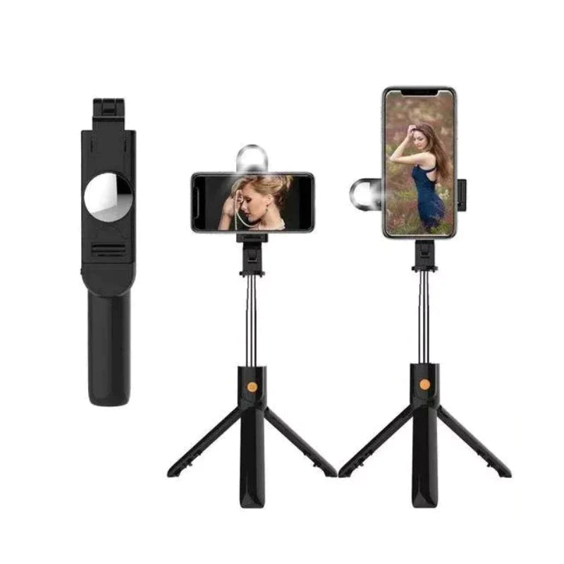 SelfieShot™ - Draadloze bluetooth selfiestick met verlichting