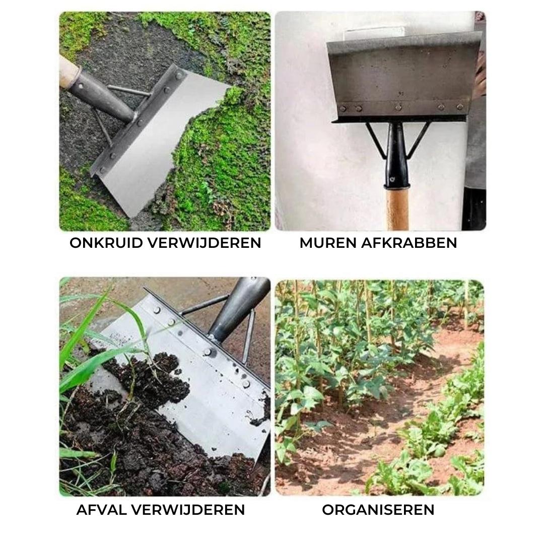 CleanSweep™ - Multifunctionele schoonmaakschep voor buiten