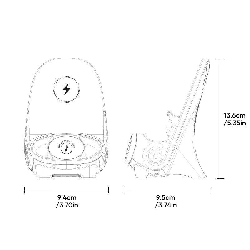 MiniCharge™ - Handzame draadloze snellader en speaker