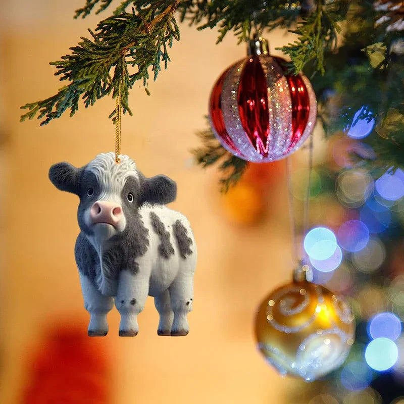 CartoonCow™ - Leuke koehanger voor in de kerstboom