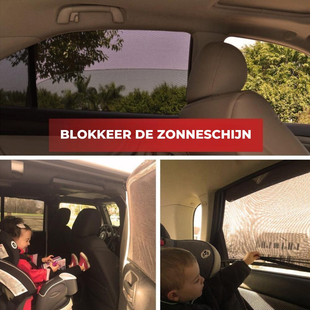 ShadeShield™ - Zijraamschoffels voor schaduw in de auto