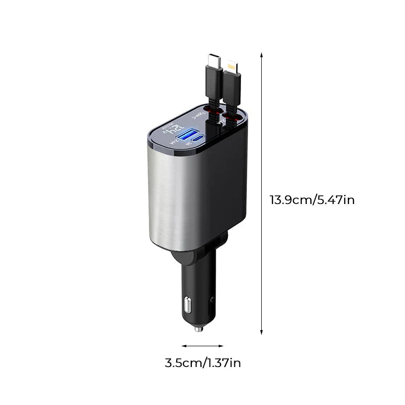 AutoCharge™ - Uittrekbare oplader voor in de auto