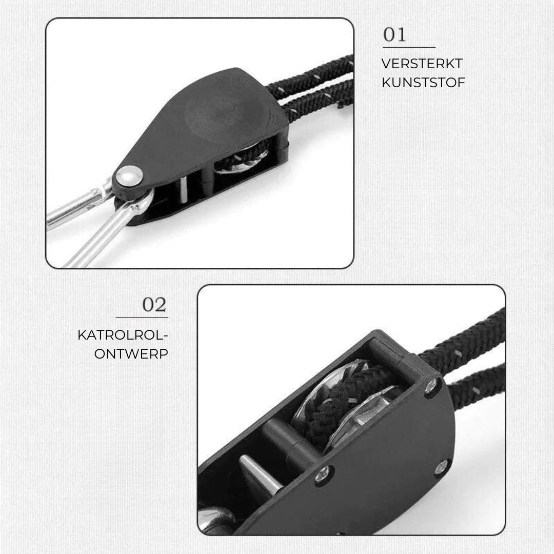 StrongLine™ - Stormbestendig touw met katrolverstelling