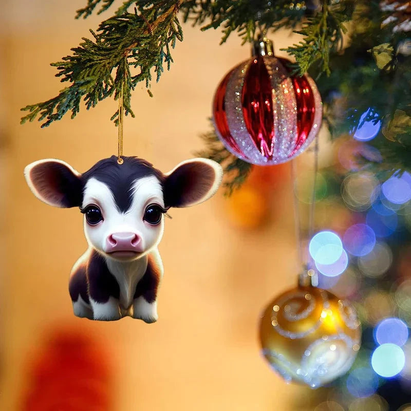 CartoonCow™ - Leuke koe hanger voor in de kerstboom