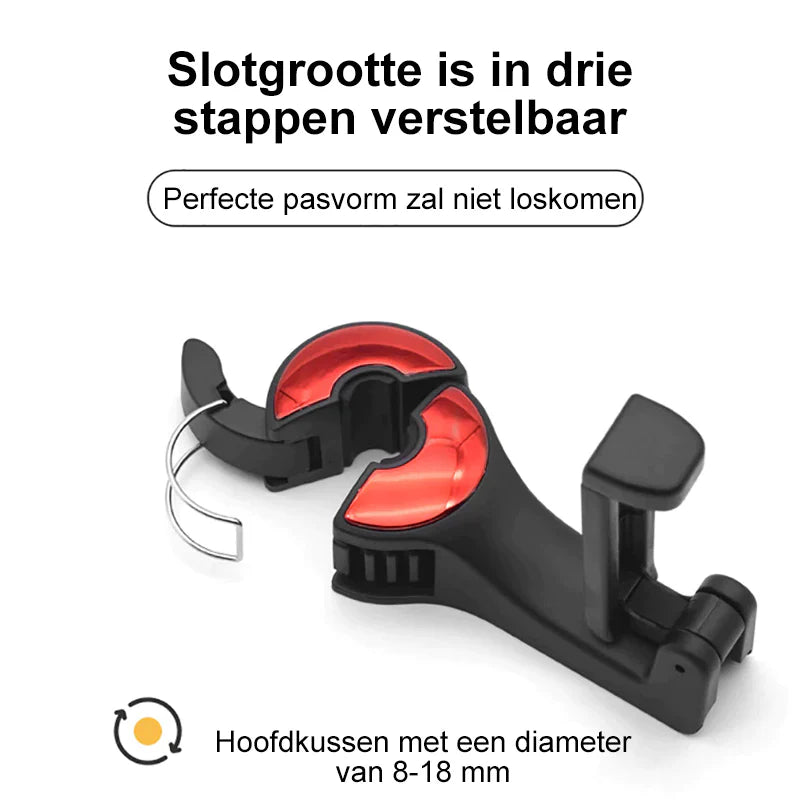 CarHook™ - Kledinghaak en telefoonhouder voor autohoofdsteun