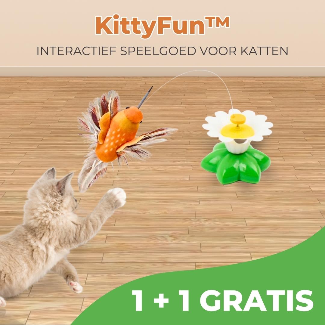 KittyFun™ - Bewegend vlinderspeeltje voor katten