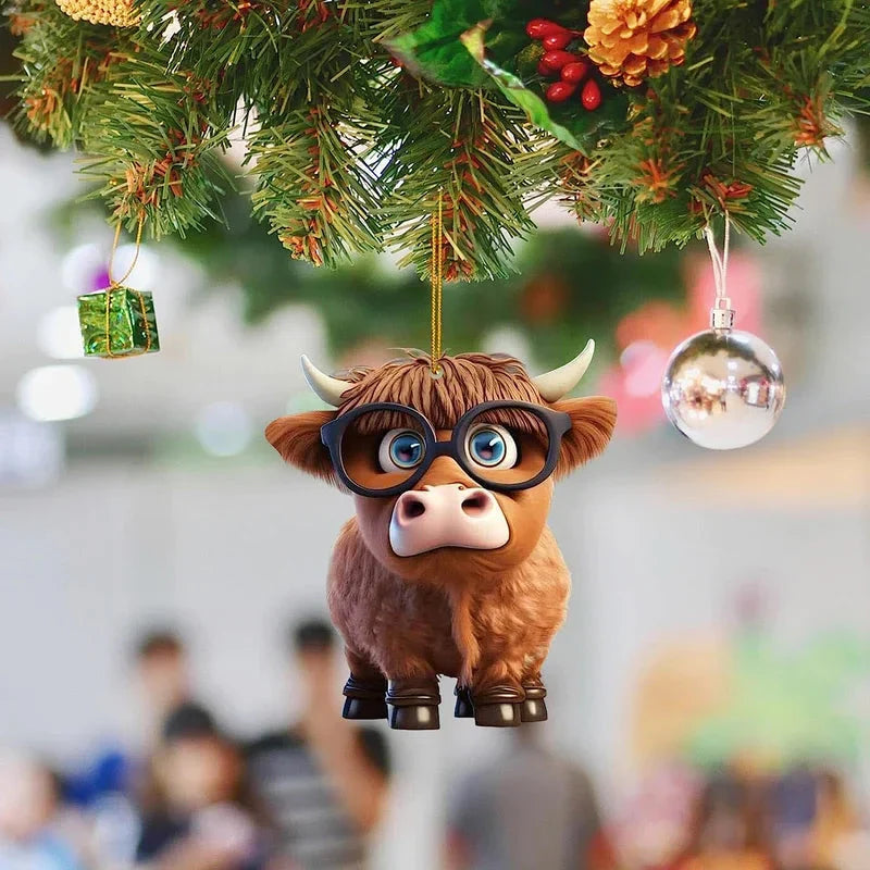 CartoonCow™ - Leuke koe hanger voor in de kerstboom