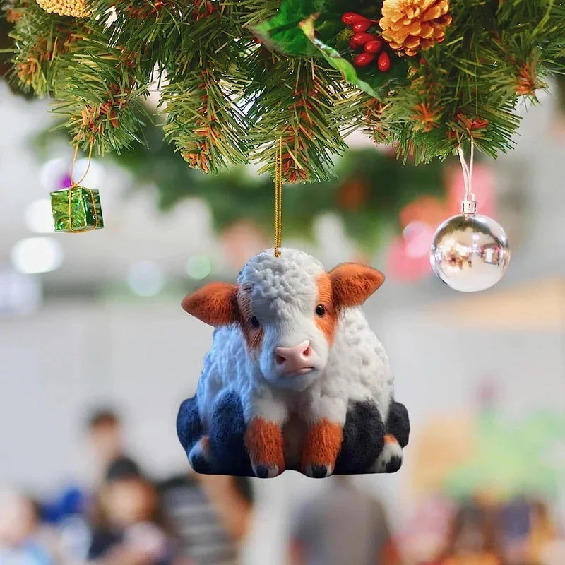 CartoonCow™ - Leuke koehanger voor in de kerstboom