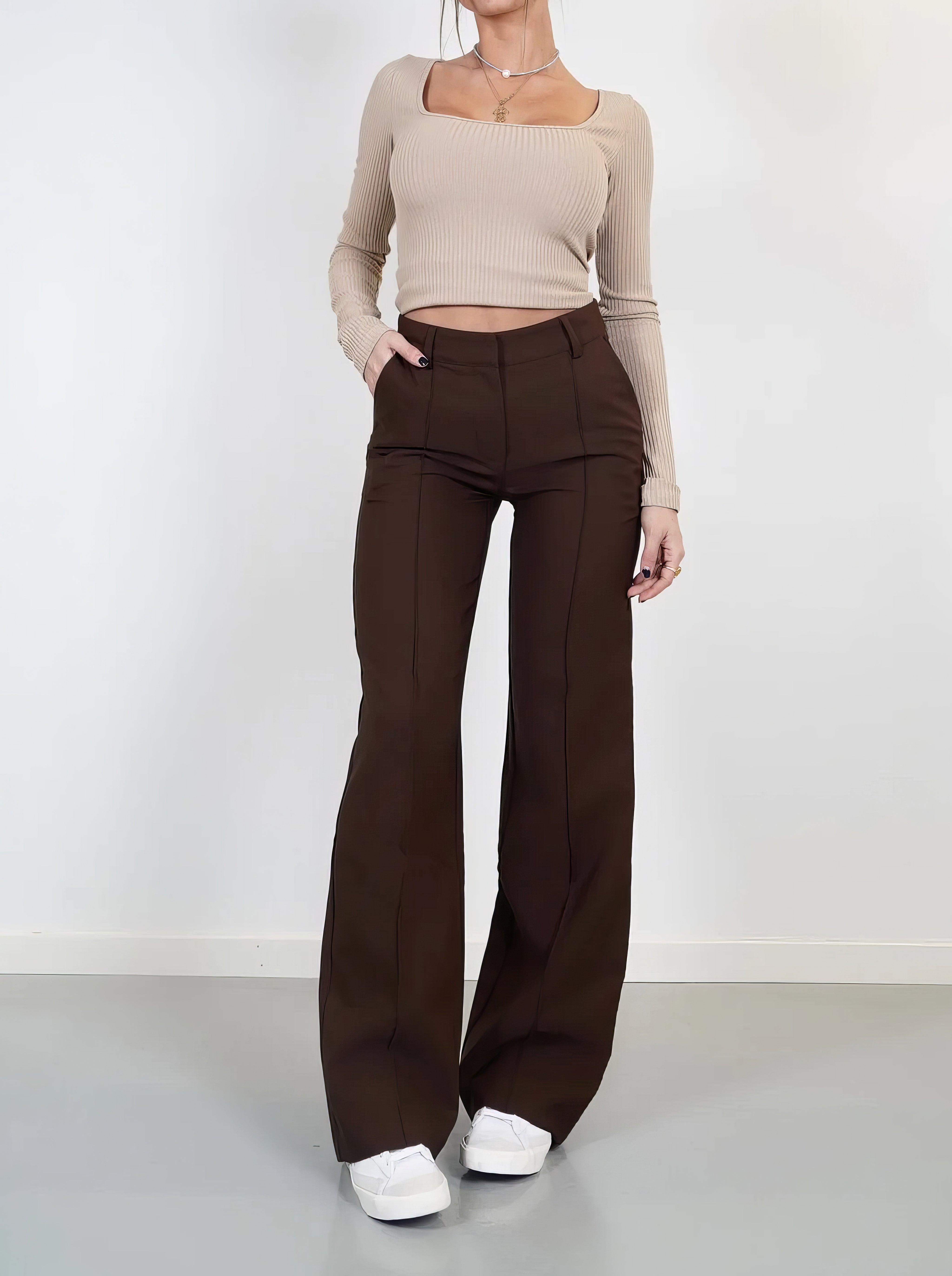 Susanne | Elegante comfortabele wijde broek 