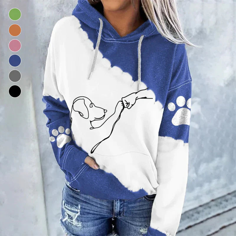 DogArt™ - Trendy losse hoodie met hondenprint