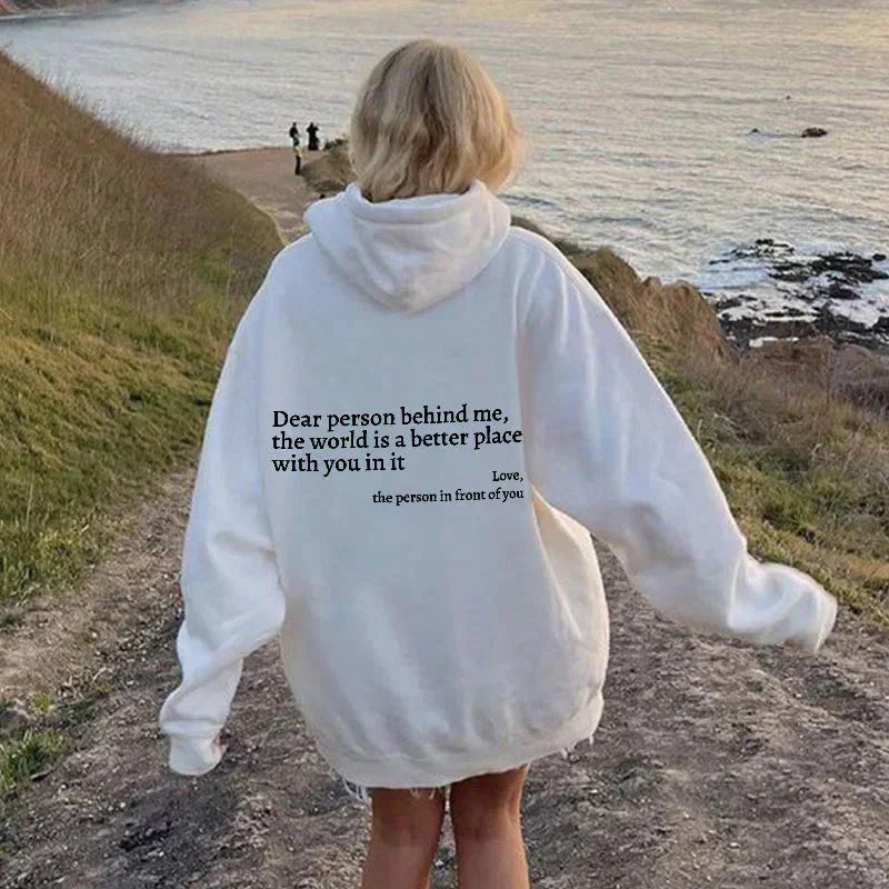 Dear Person Behind Me - Sweatshirt met aantrekkelijke opdruk