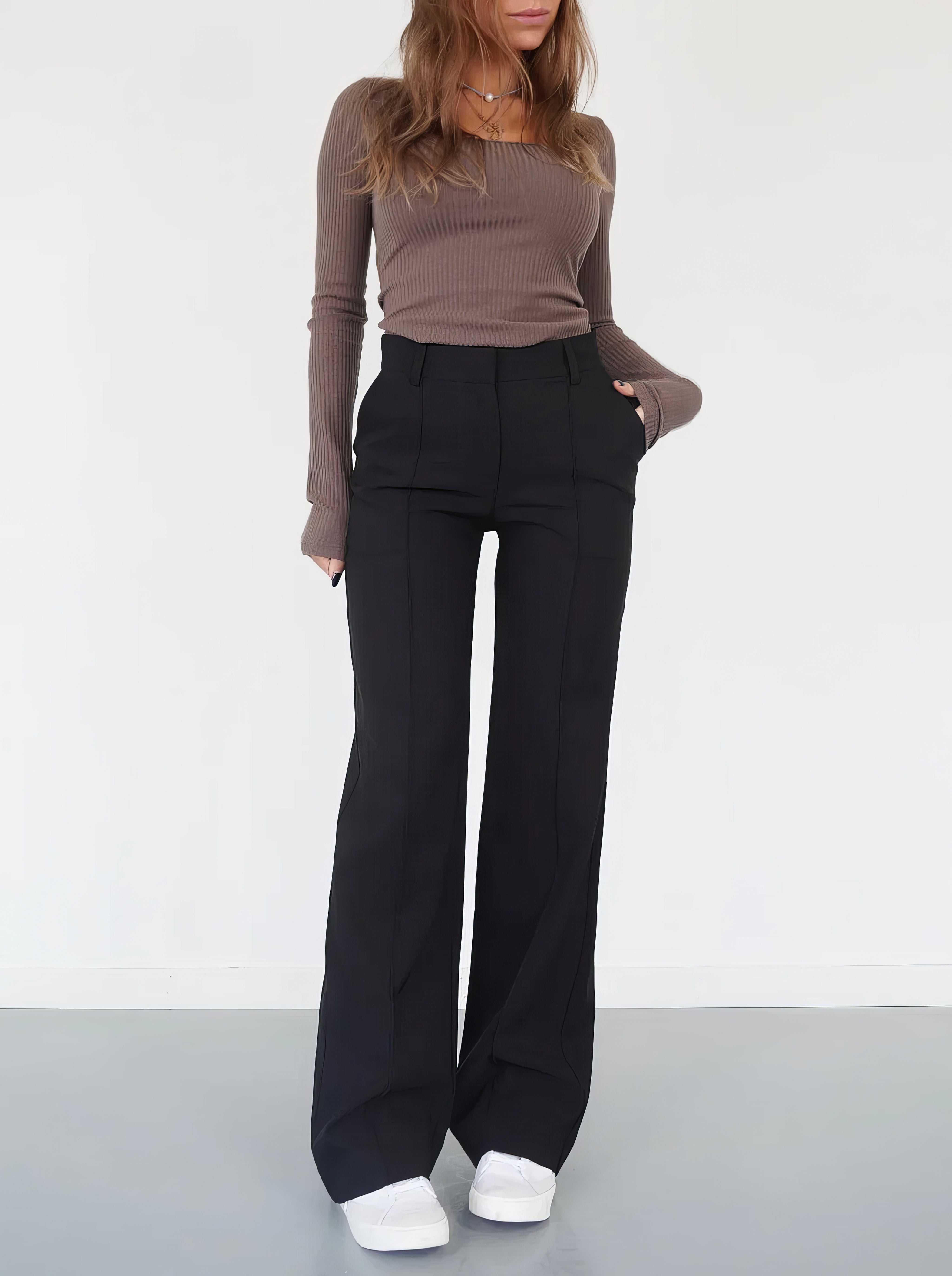 Suzanne | Elegante Comfortabele wijde broek