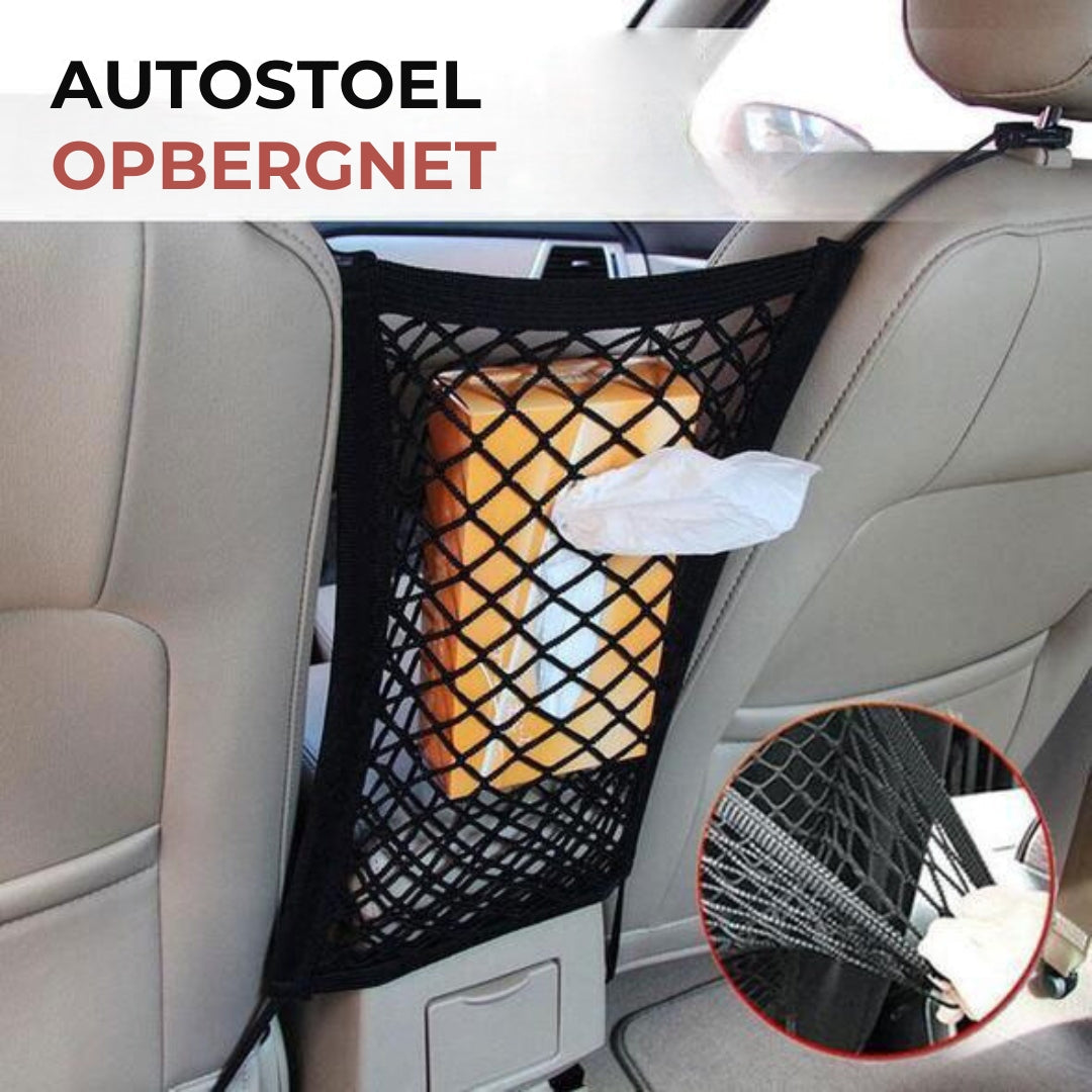 DriveSafe™ - Opbergnet met haken voor in de auto