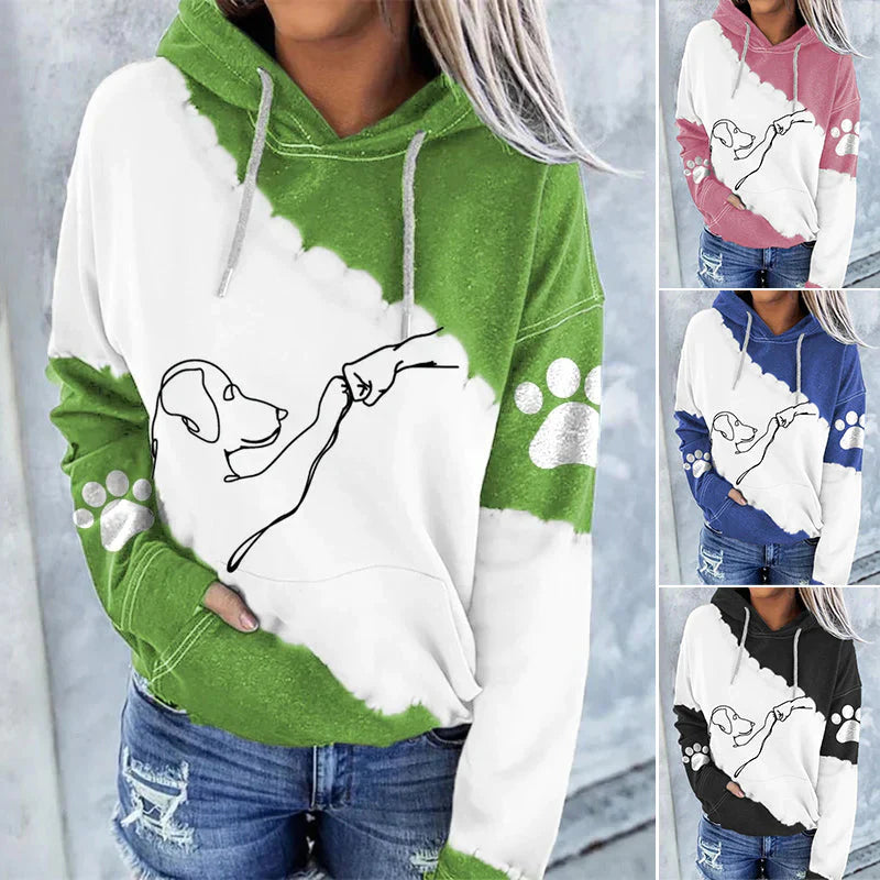 DogArt™ - Trendy losse hoodie met hondenprint