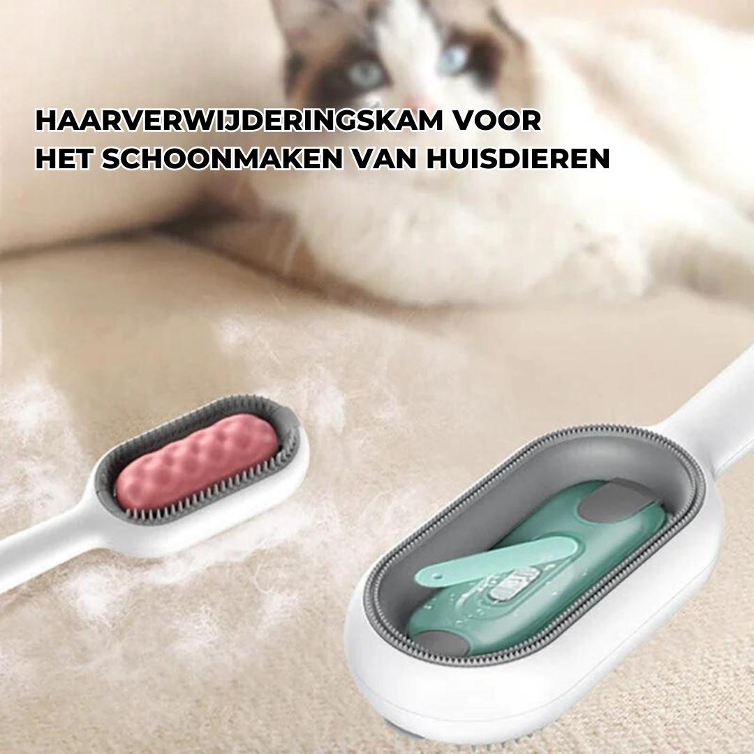 FurFlush™ - Ontharingskam voor huisdieren met waterreservoir