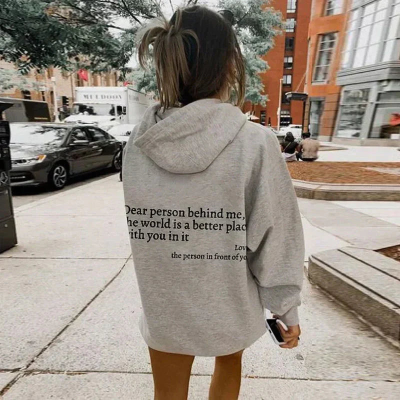 Dear Person Behind Me - Sweatshirt met aantrekkelijke opdruk