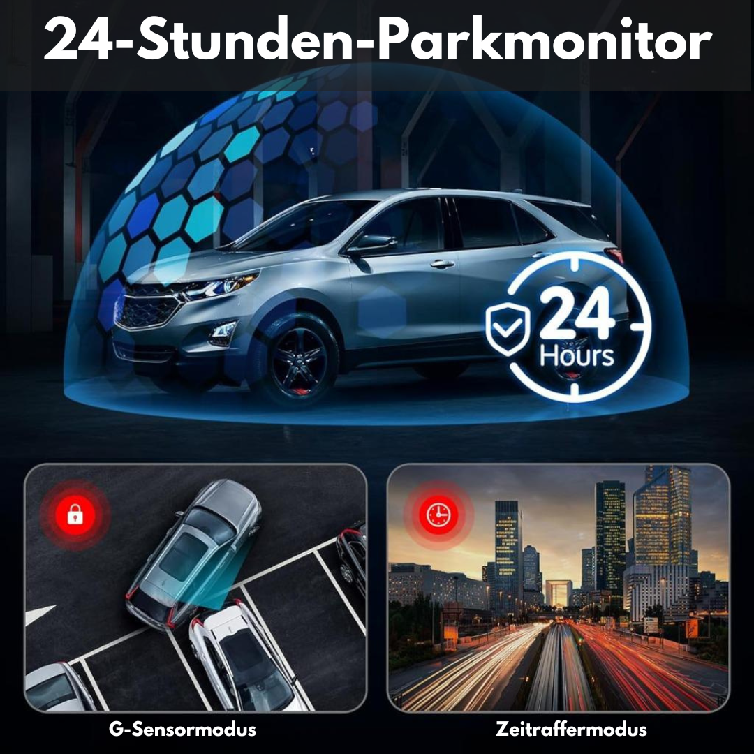 AutoPulseX - 4K Dash-Cam voor automatische monitoring van de auto