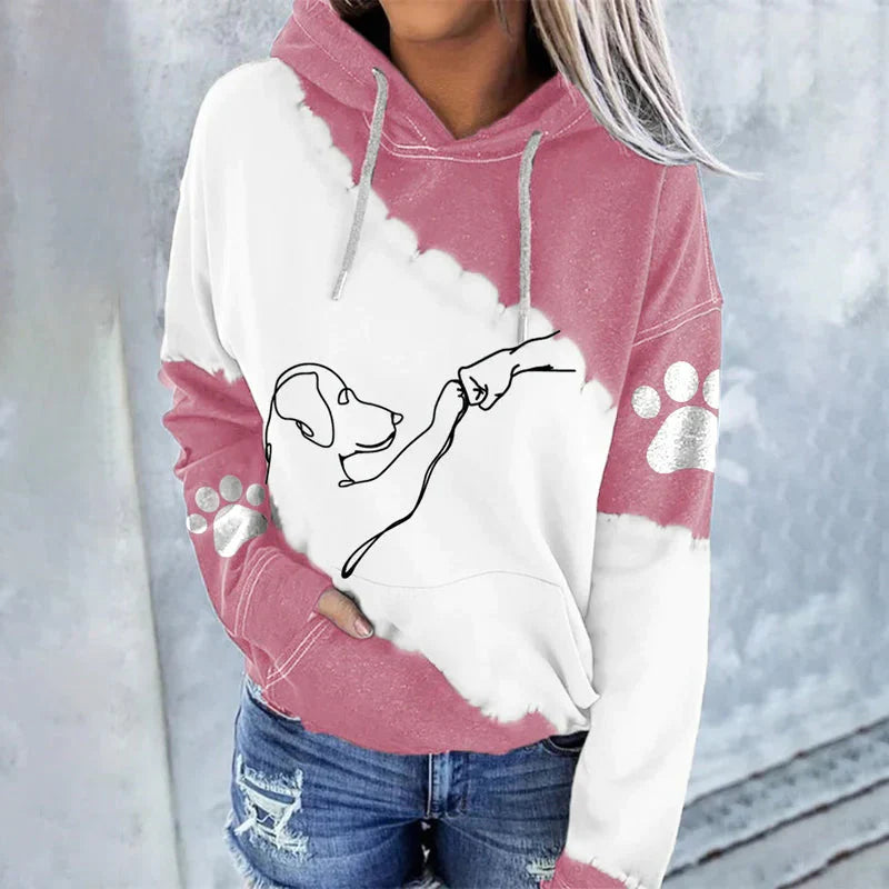 DogArt™ - Trendy losse hoodie met hondenprint