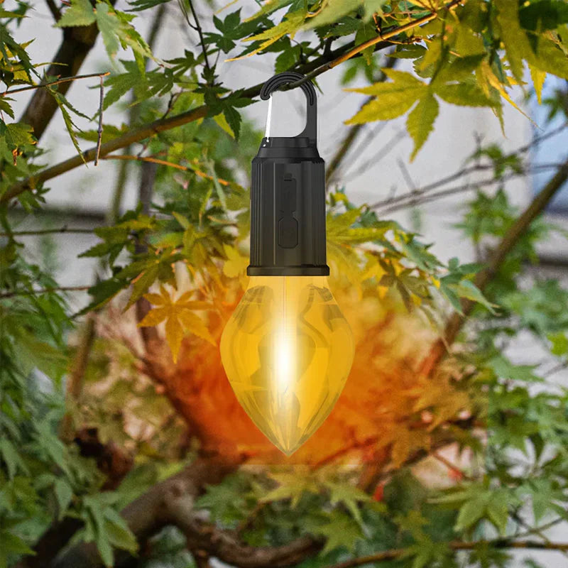 RetroBulb™ - Oplaadbare buitenlamp met ophangklem