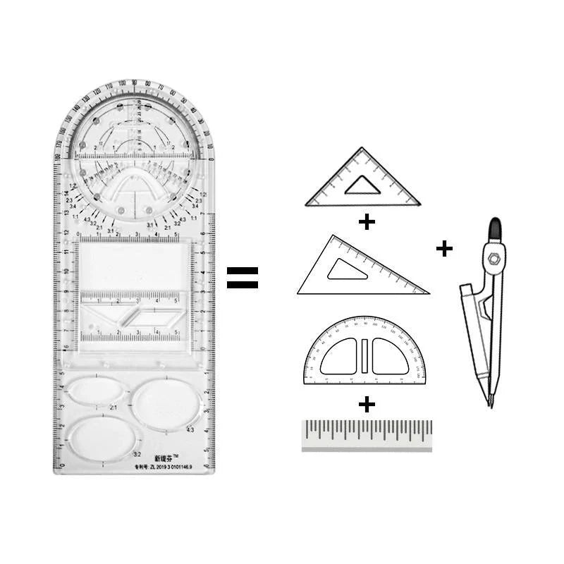 GeoShape™ - Multifunctionele geometrische liniaal