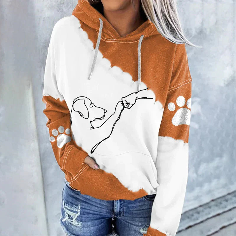 DogArt™ - Trendy losse hoodie met hondenprint