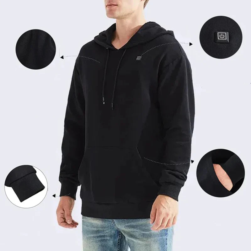 HeatHoodie™ - Elektrisch verwarmde hoodie met capuchon