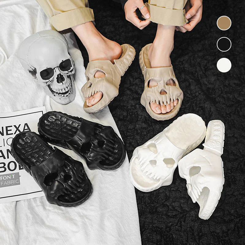 SkullFlops™ - Slippers met doodshoofd ontwerp