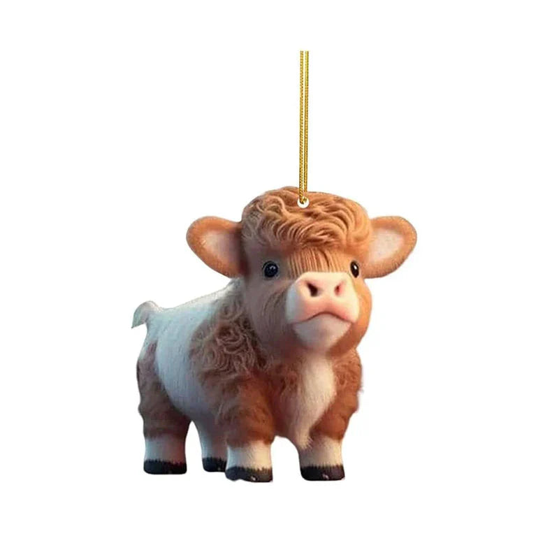 CartoonCow™ - Leuke koe hanger voor in de kerstboom