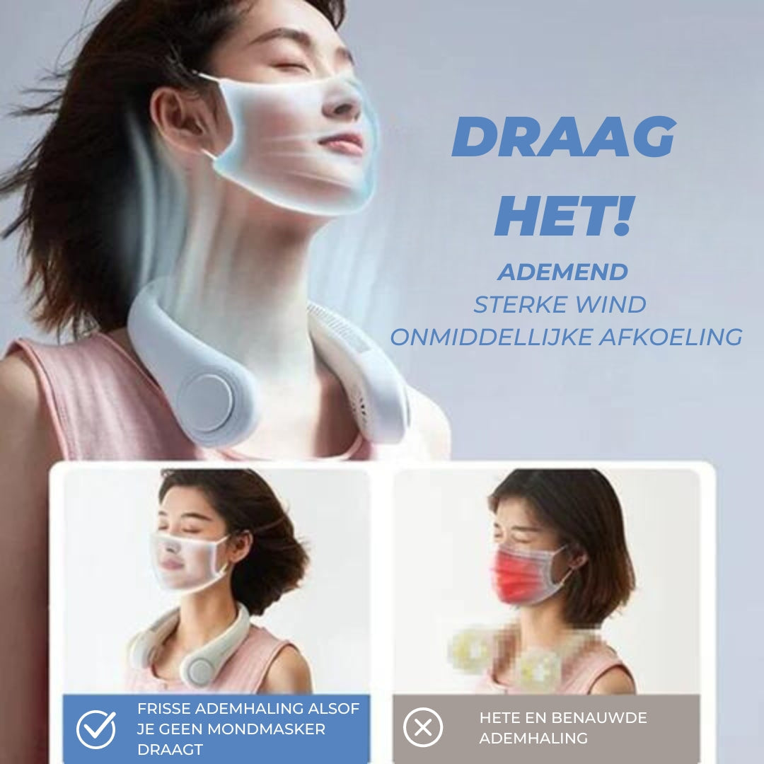 StayCool™ - Draagbare nek ventilator voor tijdens het sporten