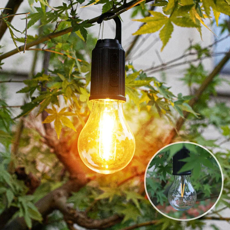 RetroBulb™ - Oplaadbare buitenlamp met ophangklem