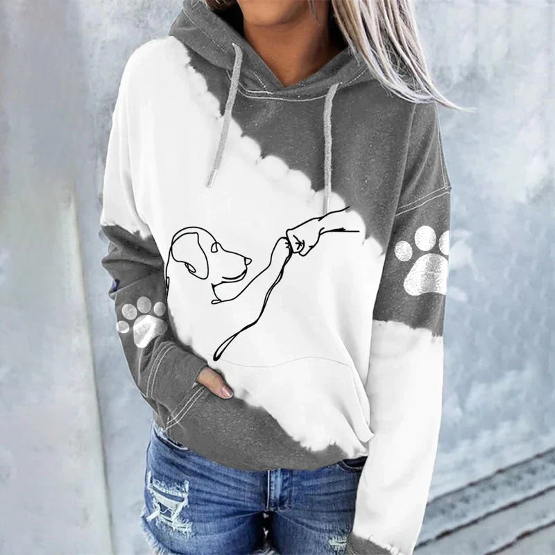 DogArt™ - Trendy losse hoodie met hondenprint