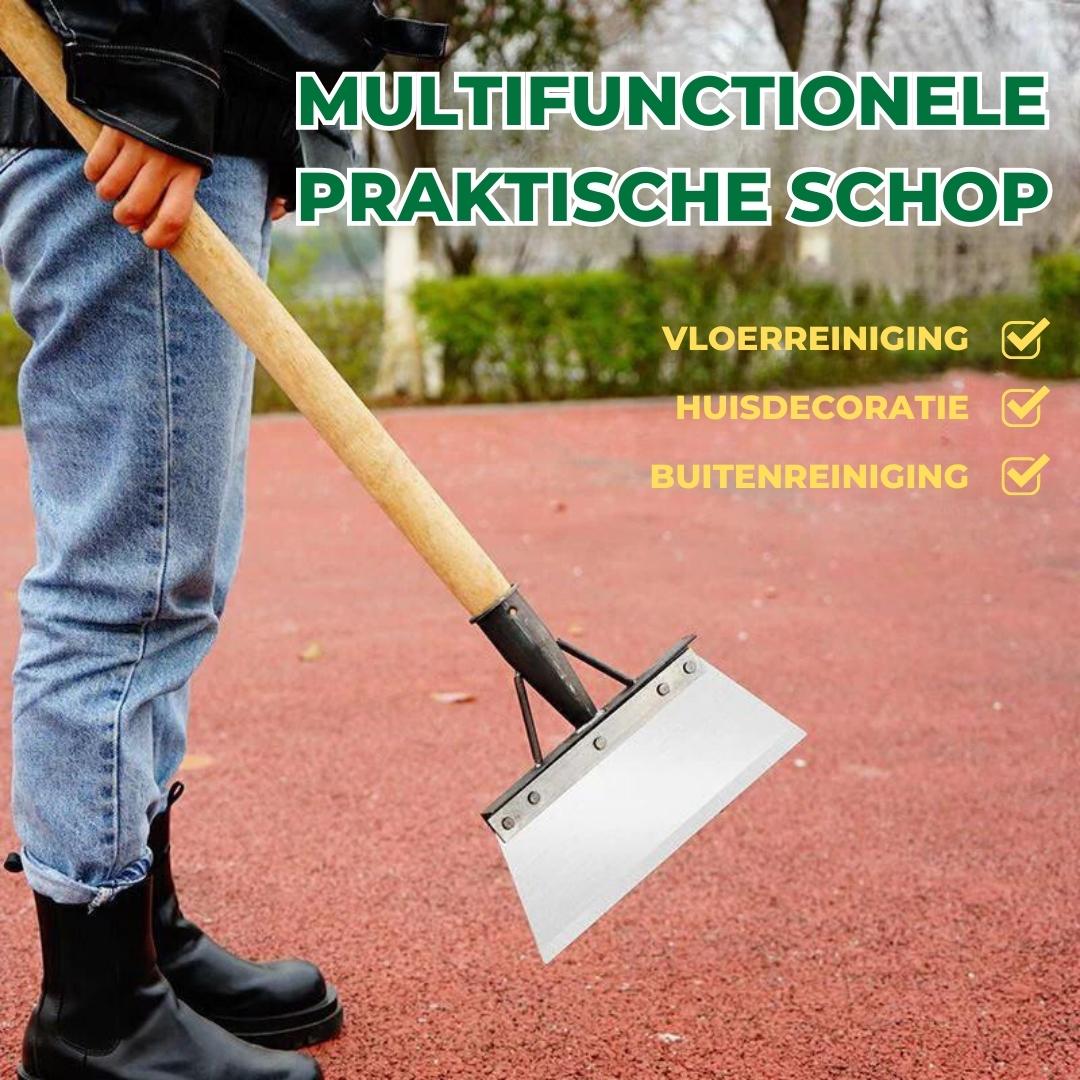 CleanSweep™ - Multifunctionele schoonmaakschep voor buiten