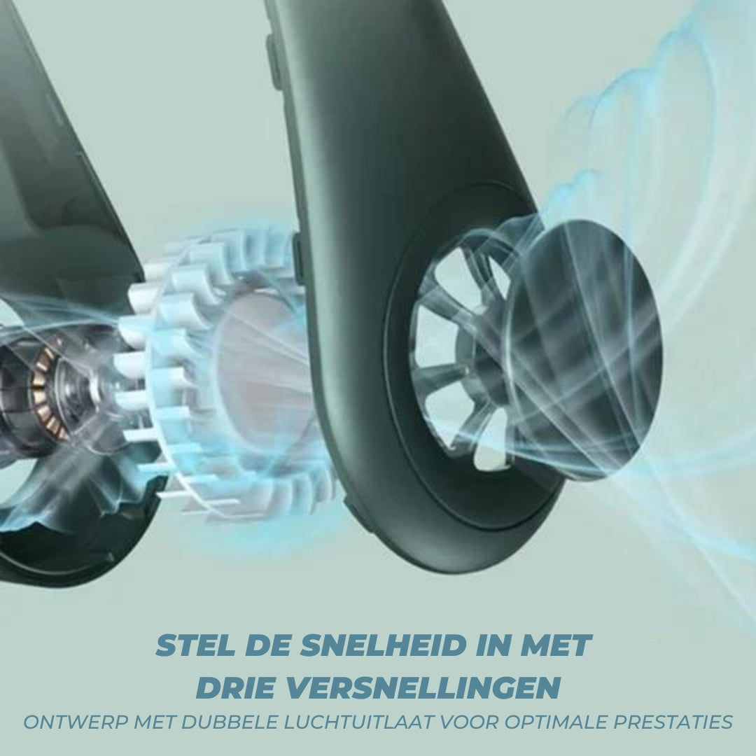 StayCool™ - Draagbare nek ventilator voor tijdens het sporten