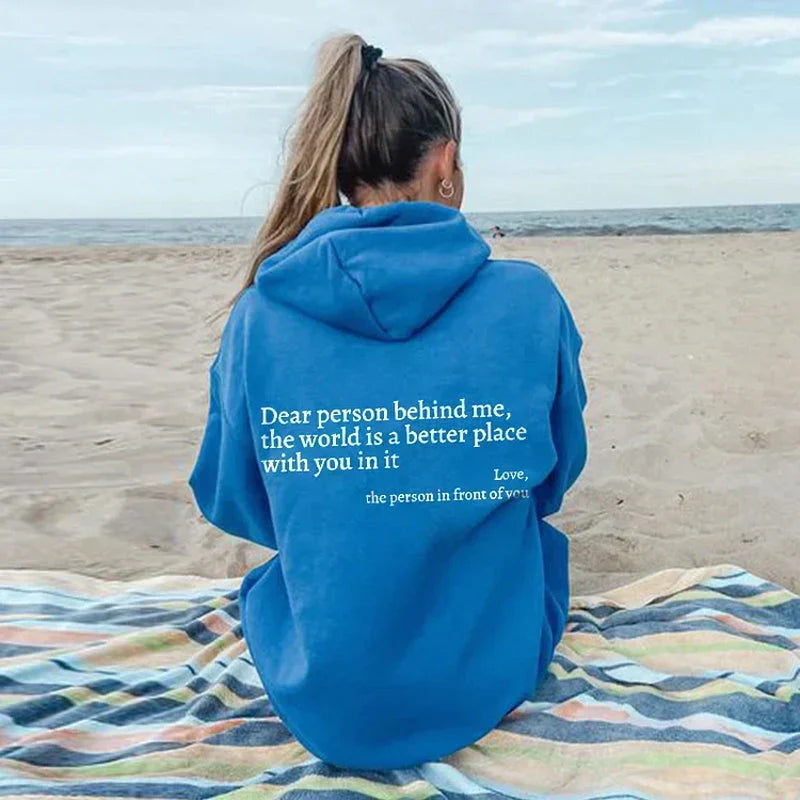 Dear Person Behind Me - Sweatshirt met aantrekkelijke opdruk